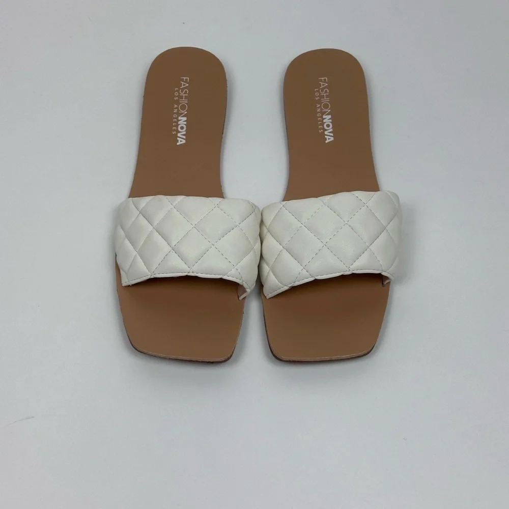 Fashion Nova Women's Unapologetic Flat Sandal